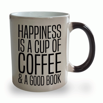 Kubek magiczny Happines is a cup of coffe